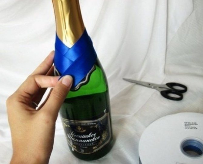 ( 106 фото) Декор свадебных бутылок своими руками