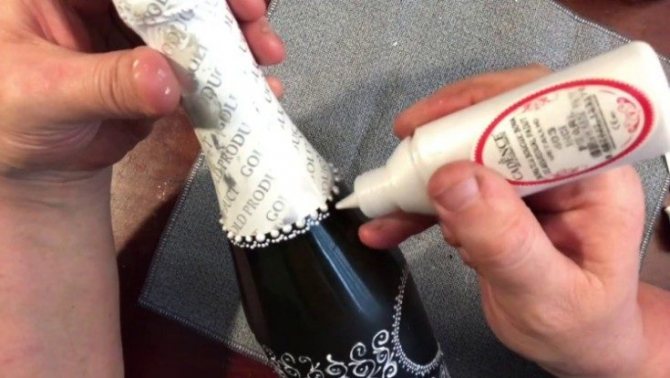 ( 106 фото) Декор свадебных бутылок своими руками