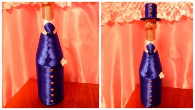 ( 106 фото) Декор свадебных бутылок своими руками