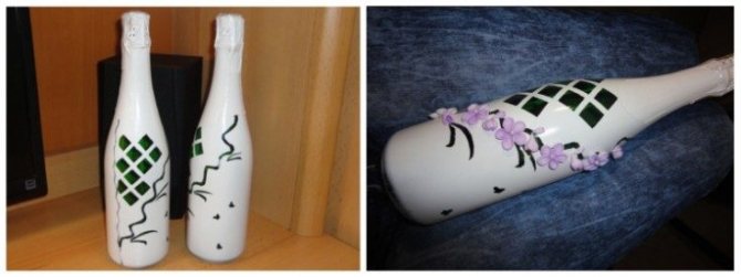 ( 106 фото) Декор свадебных бутылок своими руками