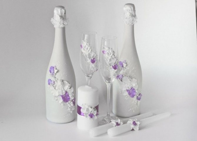 ( 106 фото) Декор свадебных бутылок своими руками