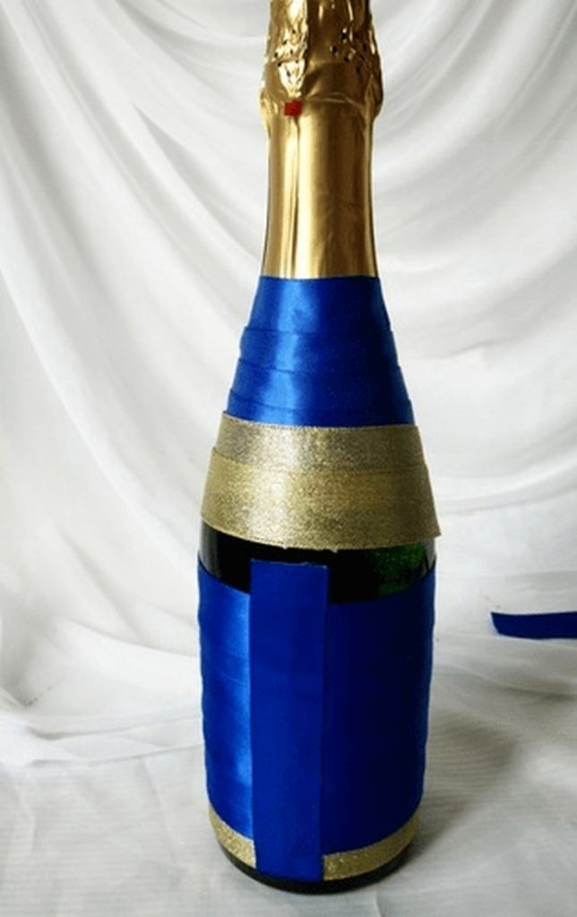 ( 106 фото) Декор свадебных бутылок своими руками