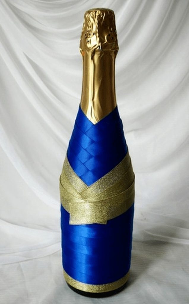 ( 106 фото) Декор свадебных бутылок своими руками