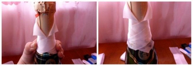 ( 106 фото) Декор свадебных бутылок своими руками