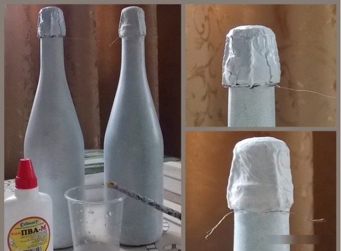 ( 106 фото) Декор свадебных бутылок своими руками