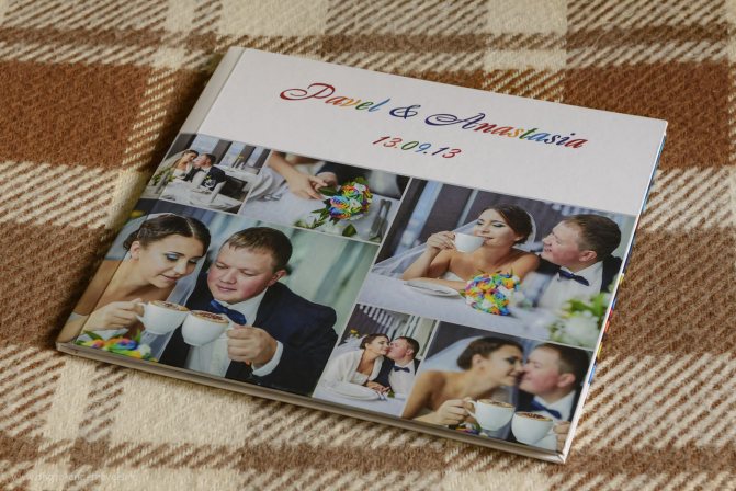 19. Пример оформления обложки свадебной фотокниги