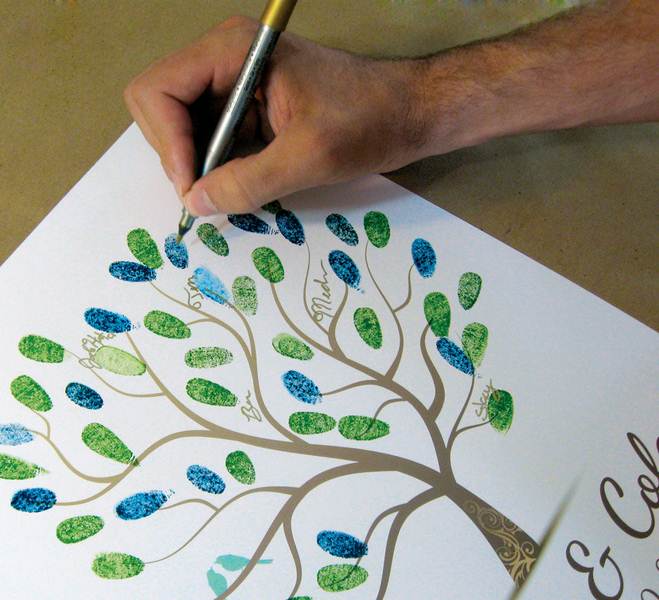 А когда гости напишут свои пожелания