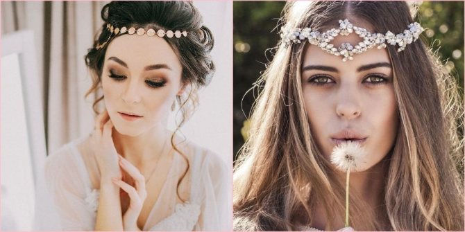 Акценты в Бохо-макияже на губах и глазах