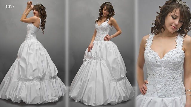 Бальное свадебное платье фото