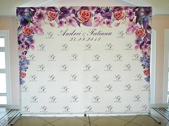 Баннерный фон для свадебной фотосессии