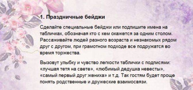 Бейджи с представлением