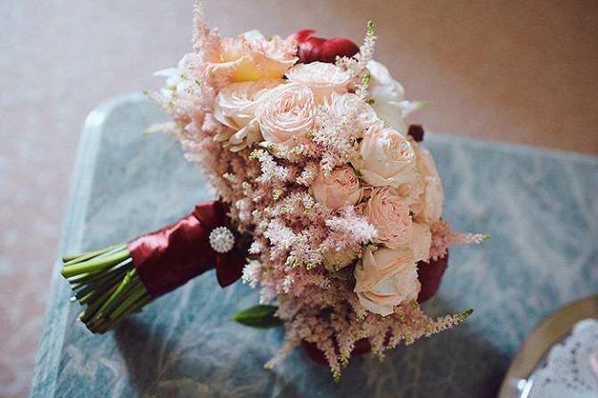 бежевый букет невесты 2