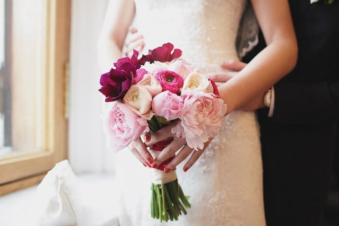 бежевый букет невесты 5