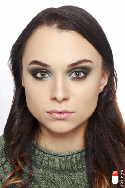 болотные смоки айс в свадебном макияже фото № 79