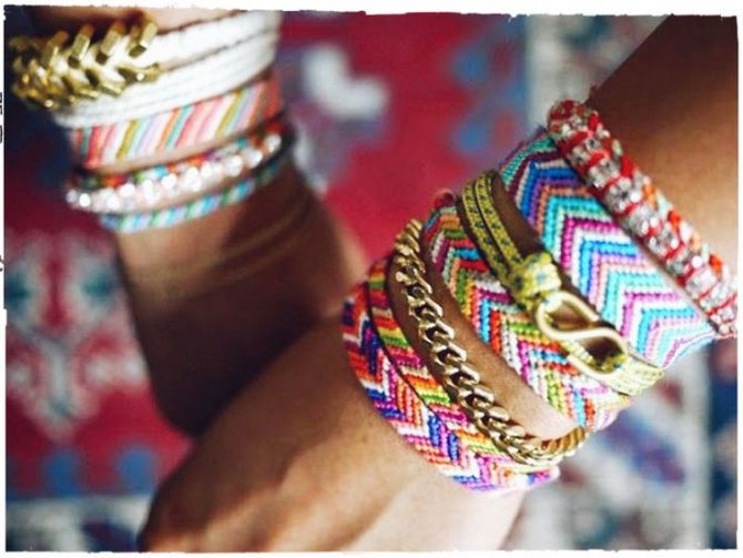 Браслет из ленточек своими руками: схемы с фото и видео