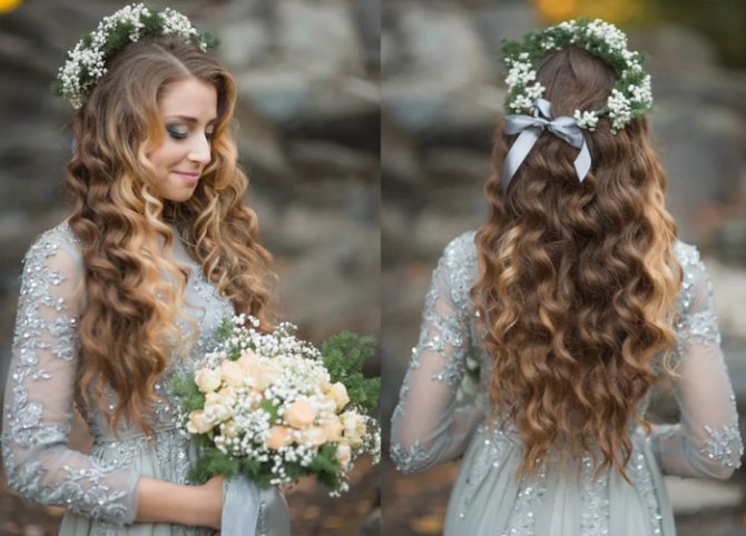 букет и венок невесты