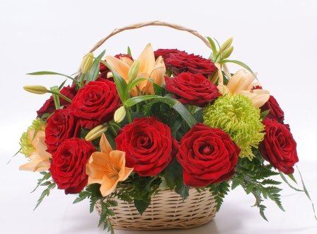 букет на рубиновую свадьбу