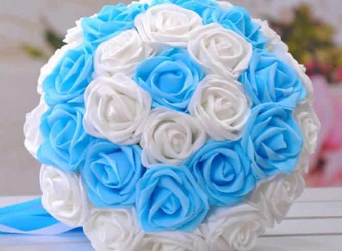 Букет невесты из лент