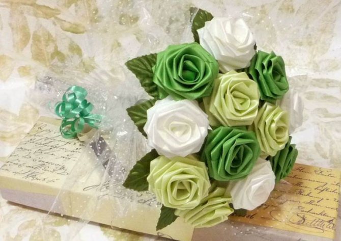 Букет невесты из лент