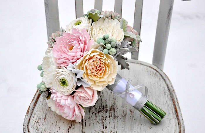 букет невесты мятный 2