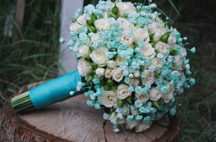 букет невесты мятный 5