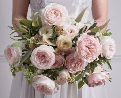 букет невесты в розовом цвете
