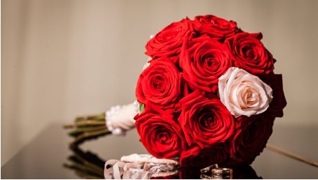 букет роз на свадьбу