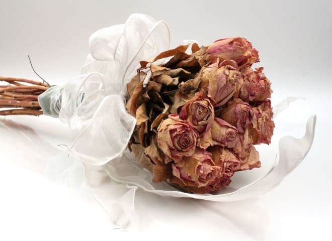 Букет засох