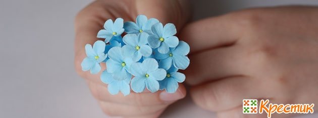 Букетик из полимерной глины