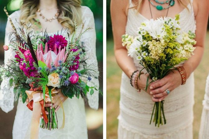 Букеты в стиле бохо 4