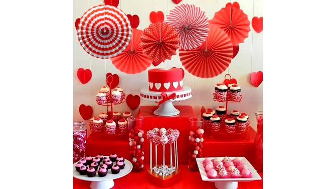 бумажное оформление зала