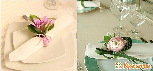 Бутонберка для свадебного стола