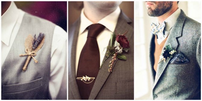 бутоньерка для жениха 3