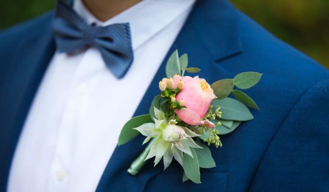 Бутоньерка жениха