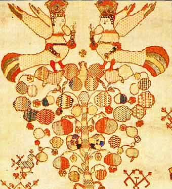 Церковная вышивка. алконост