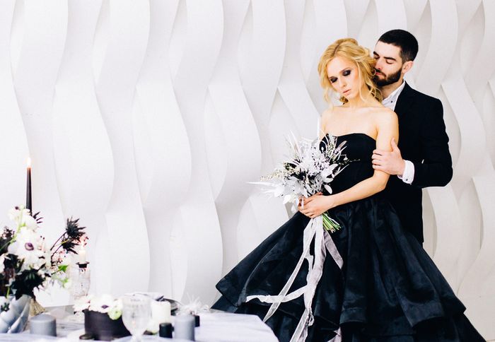 черно-белая свадьба 1