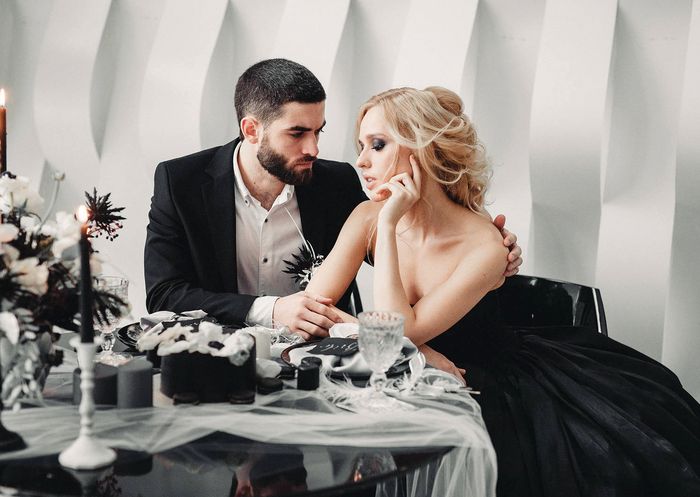 черно-белая свадьба 77
