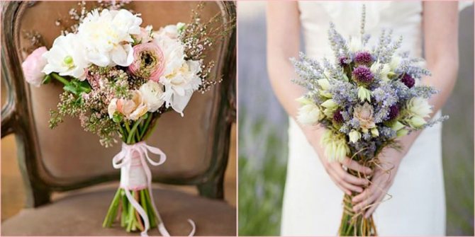 Цветочная композиция из полевых растений должна быть простой