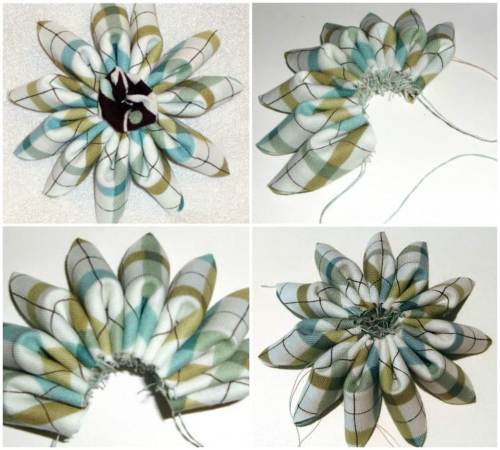 цветок канзаши пошагово