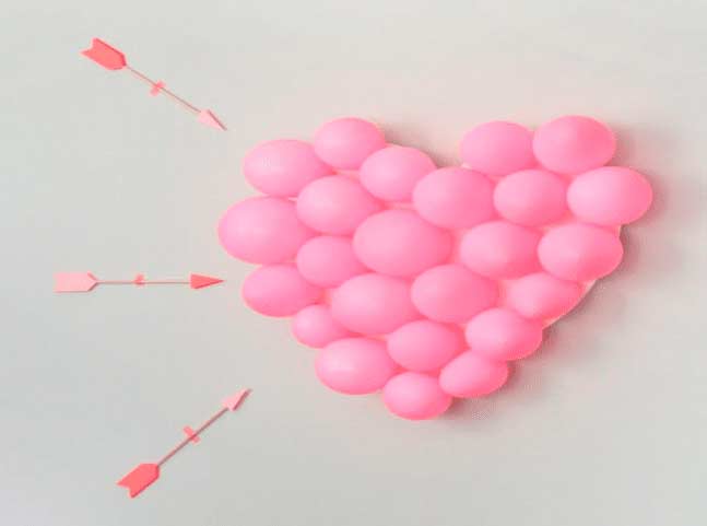 Дартс для влюбленных Стрелы Купидона