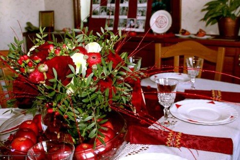 декор рубиновой свадьбы