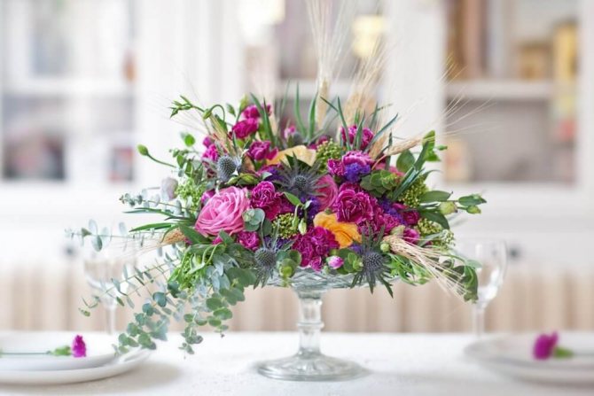 Декор свадебного стола