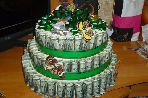 Денежный торт