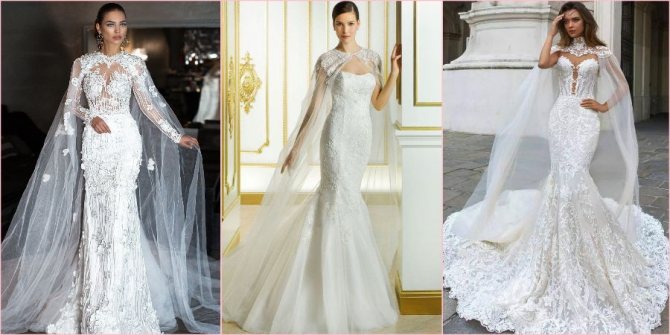 Длинные накидки превосходно смотрятся с русалками