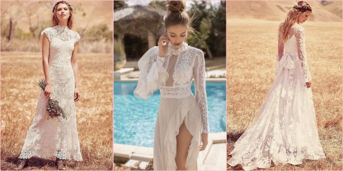 Для бохо характерны многослойные юбки и кружево