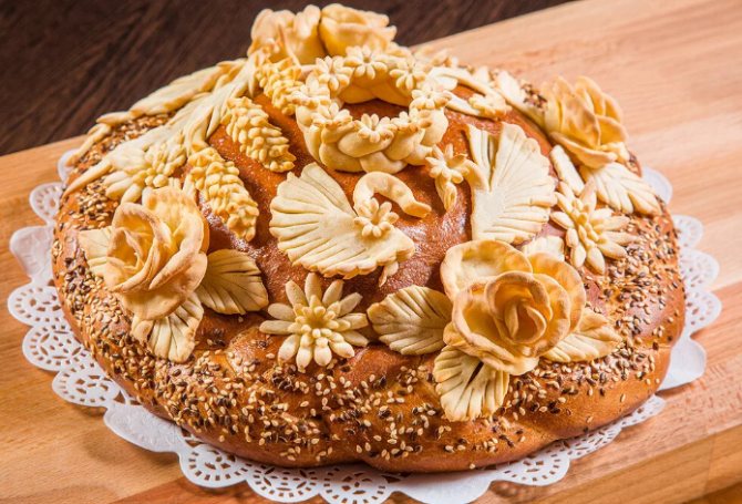 домашний каравай на свадьбу