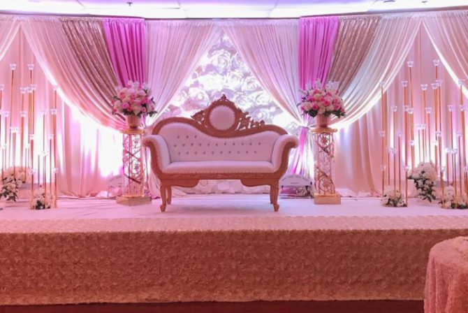 драпировка стен тканью