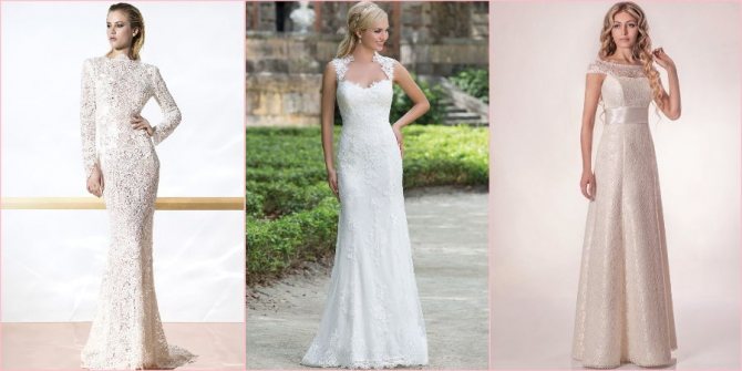 Фасоны из кружева являются модными уже давно