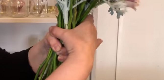 Формирование плотного букета