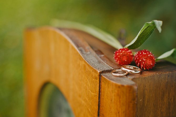 фото колец на природе